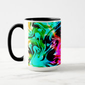 Gefärbte Krawatte des Feuersturms, Tasse des Kaffe (Links)