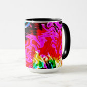 Gefärbte Krawatte des Feuersturms, Tasse des Kaffe (VorderseiteRechts)