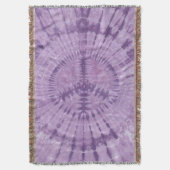 Gefärbte Krawatte des lila Friedens Decke (Vorderseite Vertikal)