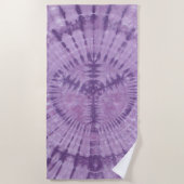 Gefärbte Krawatte des lila Friedens Strandtuch (Vorderseite)