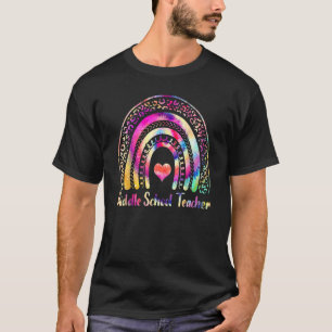Gefärbte Krawatte des Mittelschullehrers kehrt zur T-Shirt