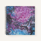 Gefärbte Krawatte des Weltraums Notizblock (Vorderseite)