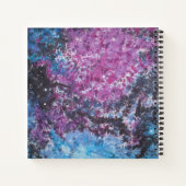 Gefärbte Krawatte des Weltraums Notizblock (Rückseite)