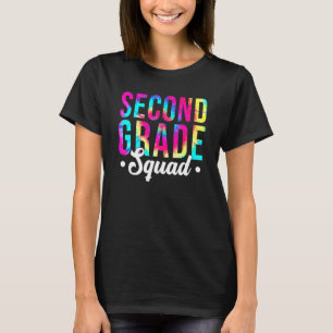 gefärbte Krawatte des zweiten Grades Squad zurück T-Shirt
