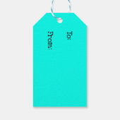 Gefärbte Krawatte Design Geschenktasten Geschenkanhänger (Rückseite)