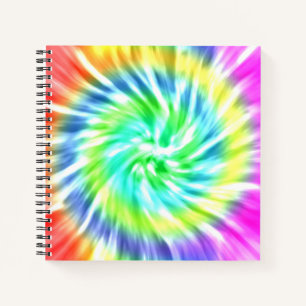 gefärbte Krawatte Design SpiralNotebook Notizblock