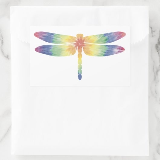 Gefärbte Krawatte Dick Dragonfly Sticker (Tasche)