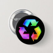Gefärbte Krawatte, die Symbol-Knopf recycelt Button (Vorne & Hinten)