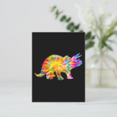 GEFÄRBTE KRAWATTE DINOSAUR POSTKARTE (Stehend Vorderseite)
