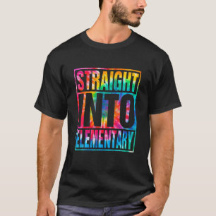 Gefärbte Krawatte direkt in die Grundschule zurück T-Shirt