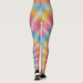 Gefärbte Krawatte Disk Golf Actrawear Leggings (Rückseite)