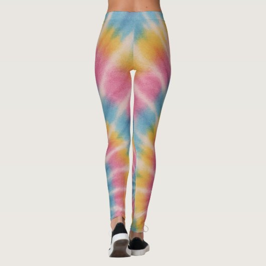 Gefärbte Krawatte Disk Golf Actrawear Leggings (Rückseite)
