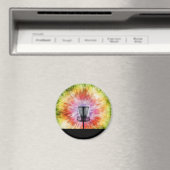 Gefärbte Krawatte Disk Golf-Aktionskorb Magnet (In Situ (Geschirrspüler))