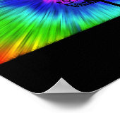 Gefärbte Krawatte Disk Golf-Aktionskorb Poster (Ecke)