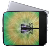 Gefärbte Krawatte Disk Golf Basket Laptopschutzhülle (Vorderseite)