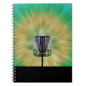 Gefärbte Krawatte Disk Golf Basket Notizblock (Vorderseite)