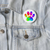 Gefärbte Krawatte Dog Paw Print Graphic Button (Beispiel)