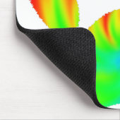 Gefärbte Krawatte Dog Paw Print Graphic Mousepad (Ecke)