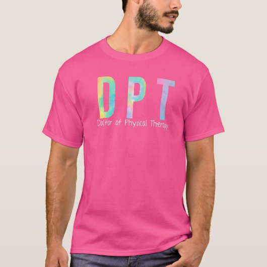 Gefärbte Krawatte Doktor der Physikalischen Therap T-Shirt (Vorderseite)
