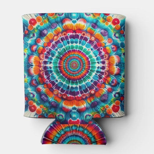 Gefärbte Krawatte Dosenkühler (Rückseite)