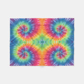 Gefärbte Krawatte drehen Fleecedecke (Vorderseite (Horizontal))