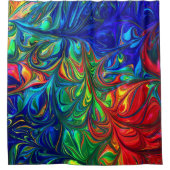 Gefärbte Krawatte Duschvorhang (Vorderseite)