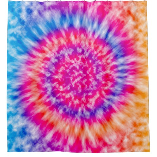 Gefärbte Krawatte Duschvorhang (Vorderseite)