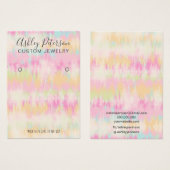 Gefärbte Krawatte Einhorn-Ohrring (Vorne & Hinten)