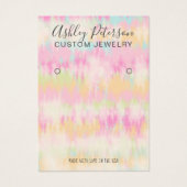 Gefärbte Krawatte Einhorn-Ohrring (Vorderseite)