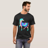 Gefärbte Krawatte Einhorn Shirt Farbiges Tye Horse (Vorne ganz)