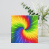 Gefärbte Krawatte Einladung (Stehend Vorderseite)