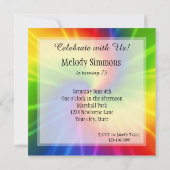 Gefärbte Krawatte Einladung (Rückseite)