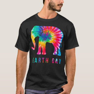 Gefärbte Krawatte Elephant Lover Earth Day 2020 Ko T-Shirt