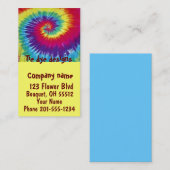 Gefärbte Krawatte entwirft Geschäfts-Karte Visitenkarte (Vorne/Hinten)