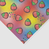 Gefärbte Krawatte Erdbeeren Fields Seidenpapier (Ausschnitt)