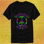 Gefärbte Krawatte ermüdet Hippie Peace Symbol Shir T-Shirt