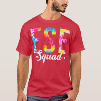 Gefärbte Krawatte ESE Squad Team Lehrer Wertschätz T-Shirt