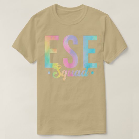 Gefärbte Krawatte ESE Squad Team Lehrer Wertschätz T-Shirt (Design vorne)