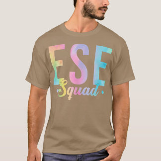Gefärbte Krawatte ESE Squad Team Lehrer Wertschätz T-Shirt