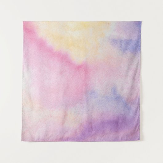 gefärbte Krawatte farbenfroh rosa blau Wandteppich (Vorderseite)