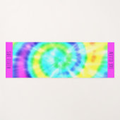 Gefärbte Krawatte Farbenfroher Regenbogen Swirl Yo Yogamatte (Vorderseite (Horizontal))