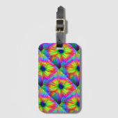 Gefärbte Krawatte farbig Gepäckanhänger (Vorderseite Vertikal)