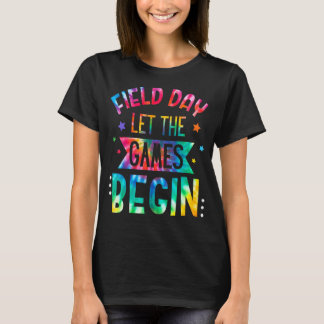 Gefärbte Krawatte Field Day 2022 Lass The Games Be T-Shirt