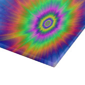 Gefärbte Krawatte Fireball Cutting Board Schneidebrett (Ecke)