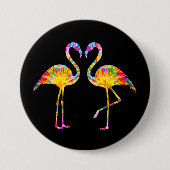 GEFÄRBTE KRAWATTE FLAMINGO BUTTON (Vorderseite)