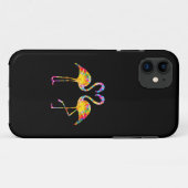 GEFÄRBTE KRAWATTE FLAMINGO Case-Mate iPhone HÜLLE (Rückseite (Horizontal))