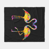 GEFÄRBTE KRAWATTE FLAMINGO FLEECEDECKE (Vorderseite (Horizontal))