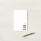 Gefärbte Krawatte Flamingo Hippie Post-it Klebezettel (Auf Schreibtisch)