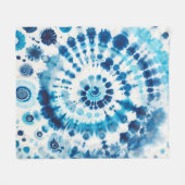 Gefärbte Krawatte Fleecedecke (Vorderseite (Horizontal))