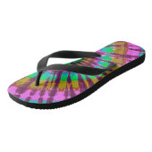 Gefärbte Krawatte-Flip-Flops Badesandalen (Schrägansicht)